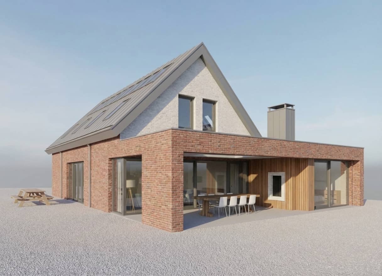 Architectural render after edits