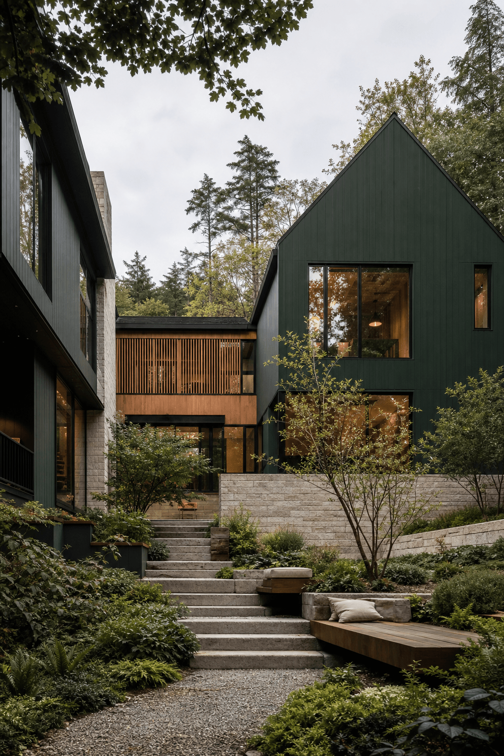 Architectural view after a consistent shared preset is applied
