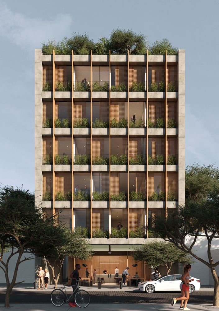 AI architectural apartment concept example created in Rendervi concept mode