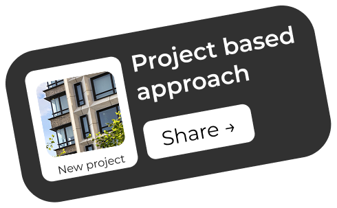 Rendervi project view showing architectural render history