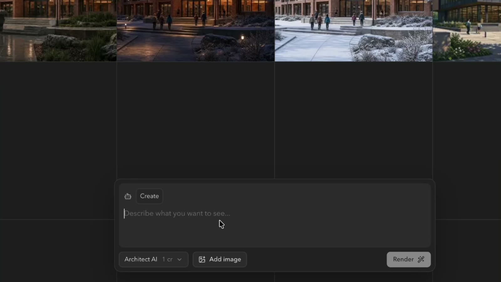 Rendervi Text to Render for Architects