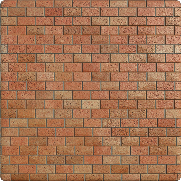 Glossy Red Brick Texture with Pits (Bricks 0001) texture preview