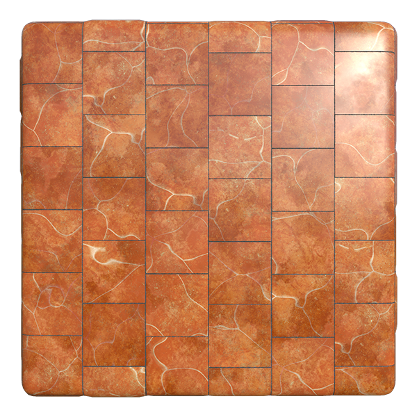 Classical Orange Marble Texture with White Stripes (Marble 0002) texture preview