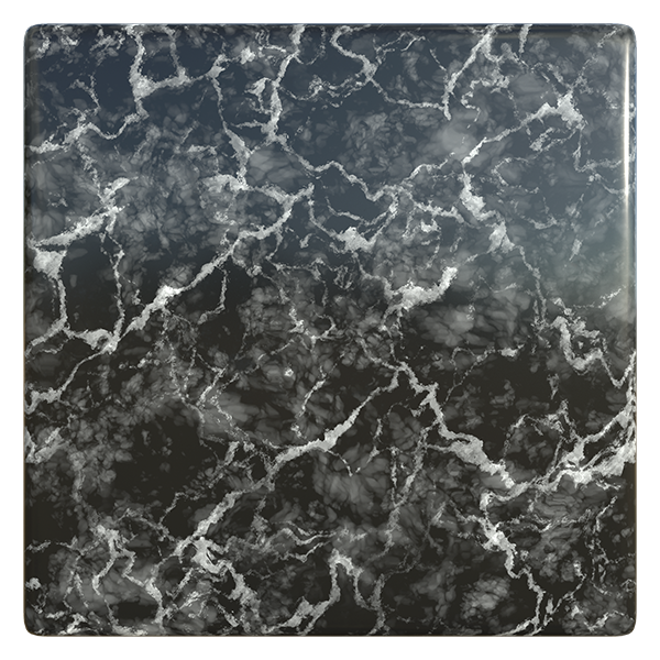 Marble Texture with White Cracks and Black Background (Marble 0007) texture preview